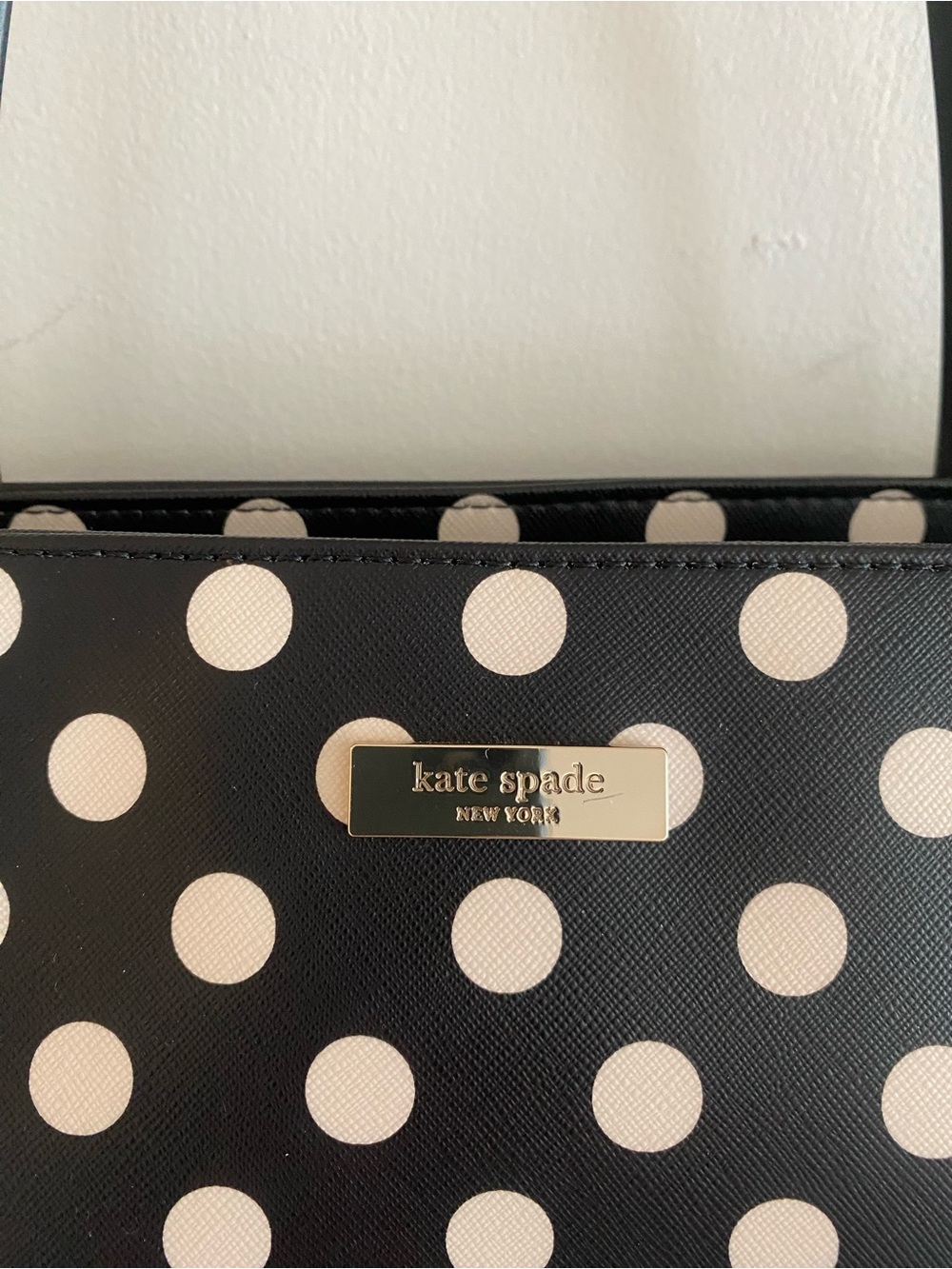 Kate Spade Polka Dot Black and White Tote Bag - Picture 2 of 7